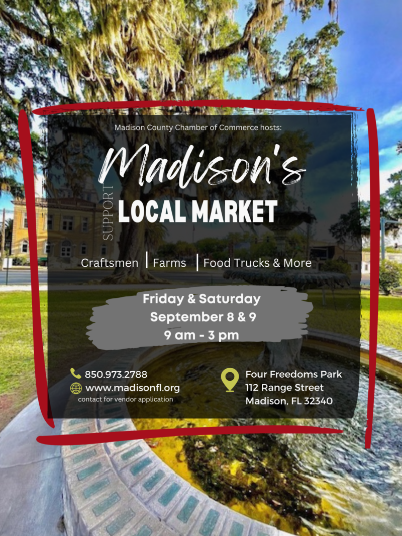 Madison's Local Market & Flea Across FLorida Madison County FL